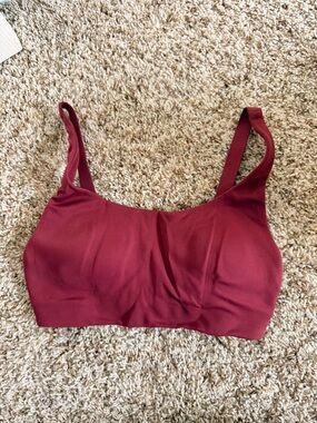 Lululemon Seamless Wine Red Wireless Bralette - Women Intimates